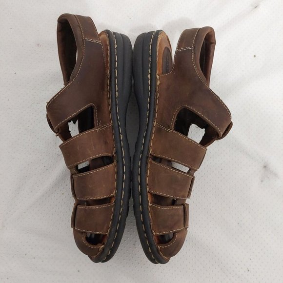 Minnetonka Brpwn Fisherman Sandals Womens Size 12 Narrow Closed Toe  5324 Shoes - Picture 6 of 10